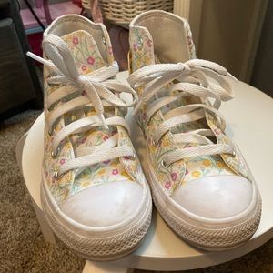 Two pair of girls converse size 12